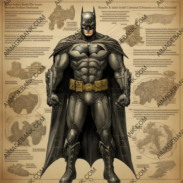 Legendary Batman Suit Infographic: Embracing the Heroic Costume