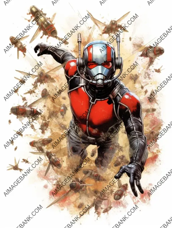 Infographic: Ant-Man Illustration, Realistic Styled Supersonic