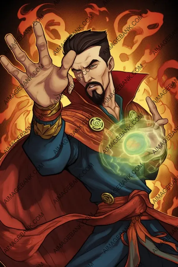 Vibrant Doctor Strange Fist Illustrations