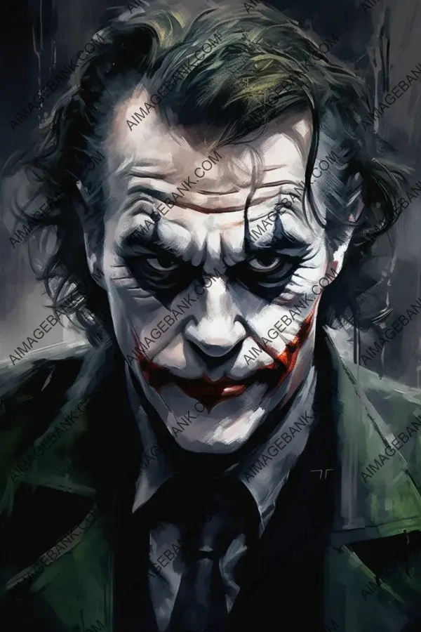 Artistic Joker Paintings in Aleksi Briclo&#8217;s Style