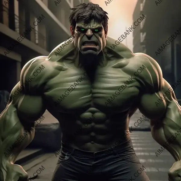 Immerse mighty presence Hulk Marvel