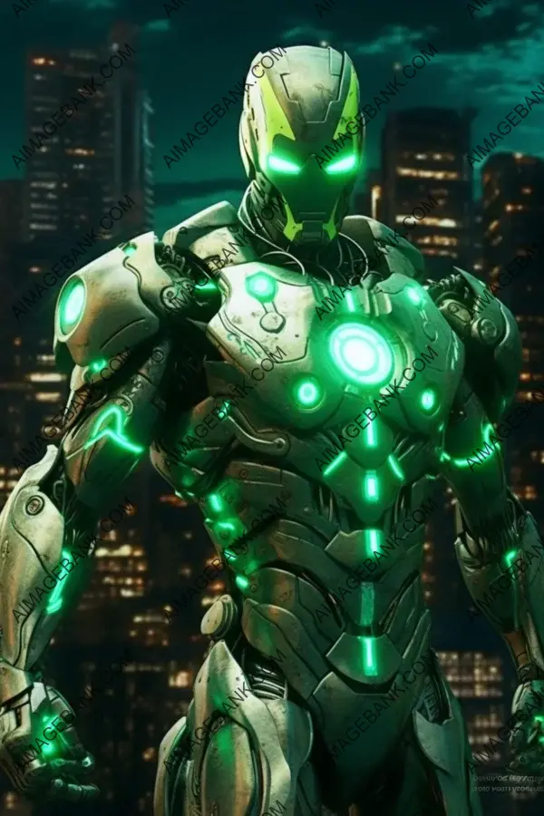 Hybrid Iron Man Green Lantern: Artistic Fusion