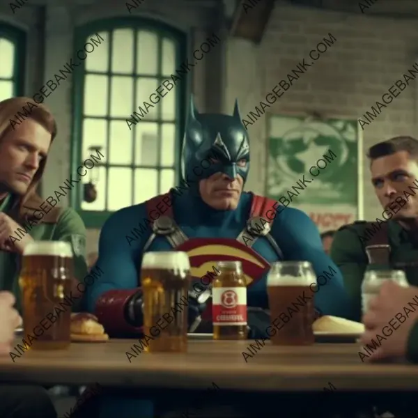 Realistic Superheroes: Toasting with German Beer