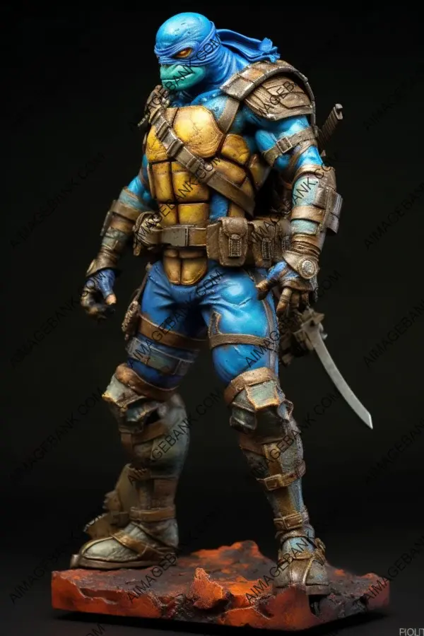 Cyberpunk Leonardo: Cutting-Edge Ninja Turtle