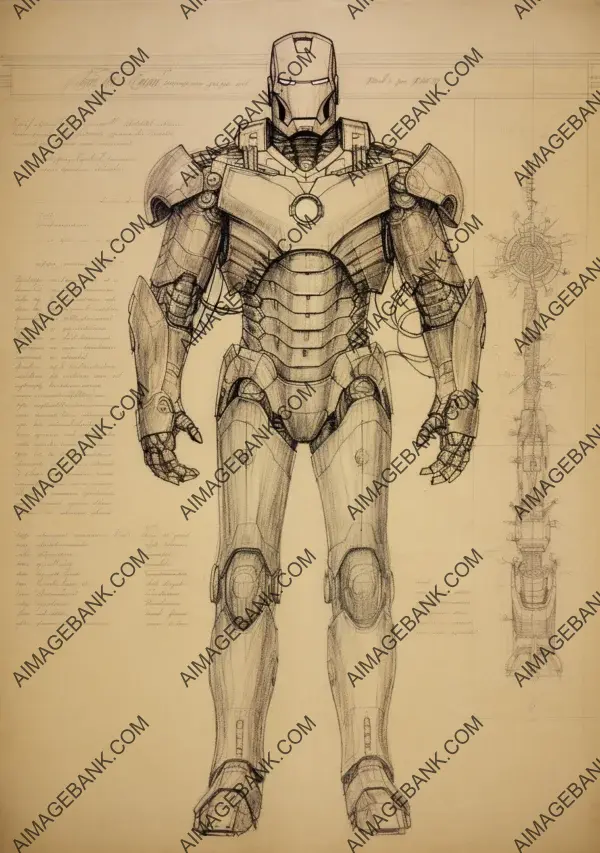 Historical Sketch: Leonardo da Vinci&#8217;s Iron Man