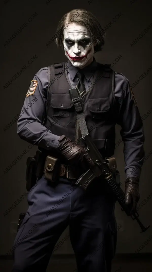 Joker&#8217;s High Quality Texture: American Police Uniform Marvel