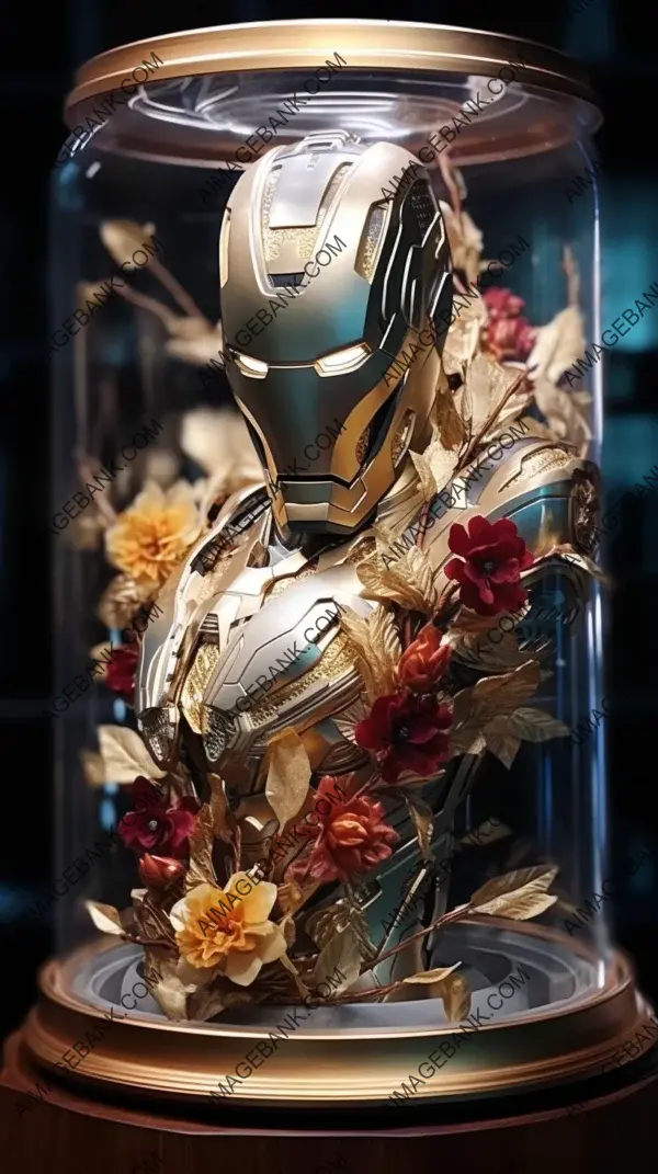 Iron Man Translucent Iridescent Flowers