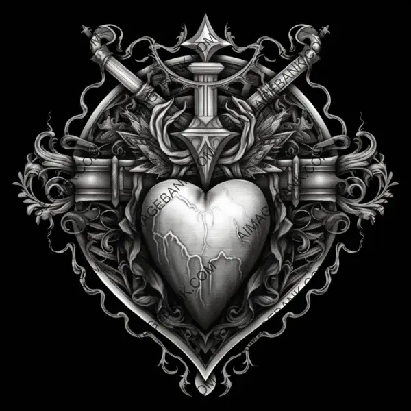 Serene Sacred Heart Design