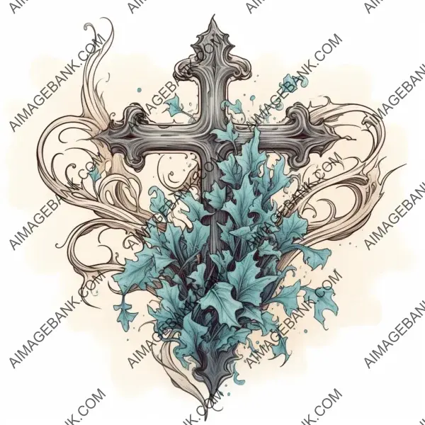 Tattoo-Style Cross Design