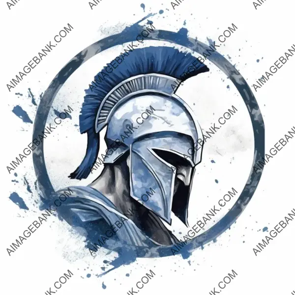 Black Spartan logo design