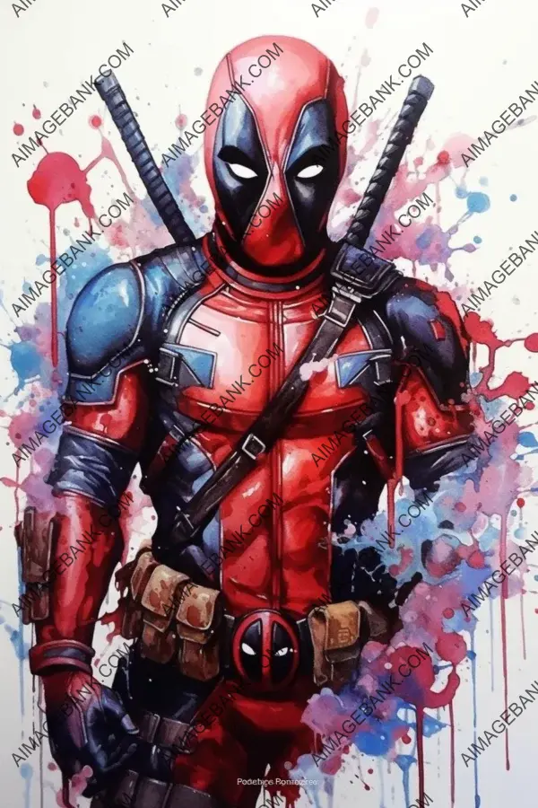 Alena Lang&#8217;s New School Deadpool Tattoo Design