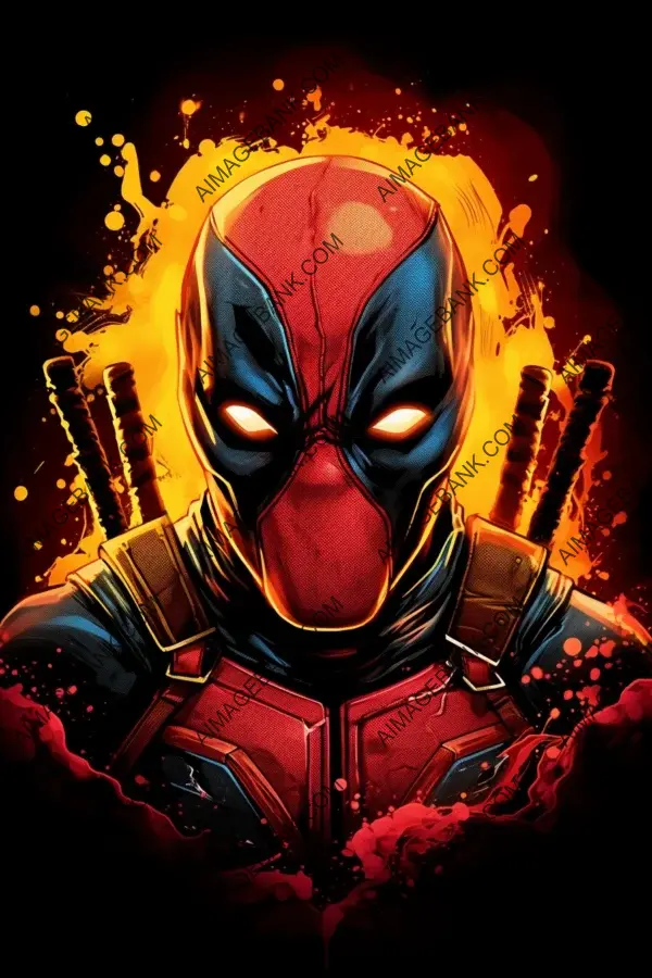 Dynamic New School Deadpool Tattoo