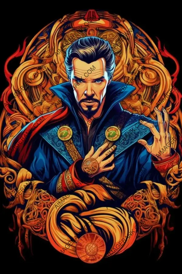 Dynamic New School Doctor Strange Tattoo