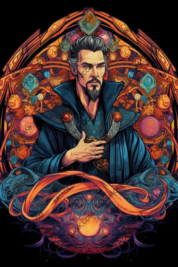 Colorful and Mystical Doctor Strange Tattoo