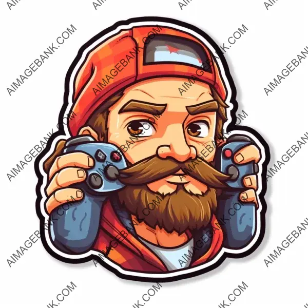 Whimsical Sticker Idea for Gamers