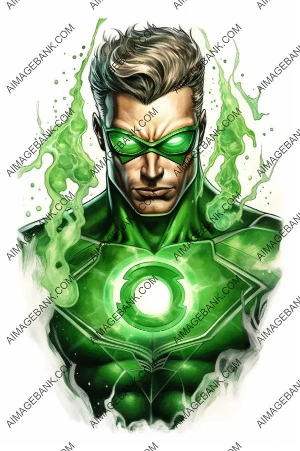 Teresa Sha&#8217;s New School Green Lantern Tattoo Design