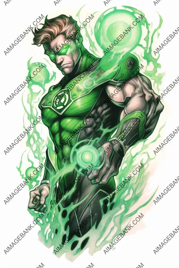 Teresa Sha&#8217;s Unique Green Lantern Tattoo Design