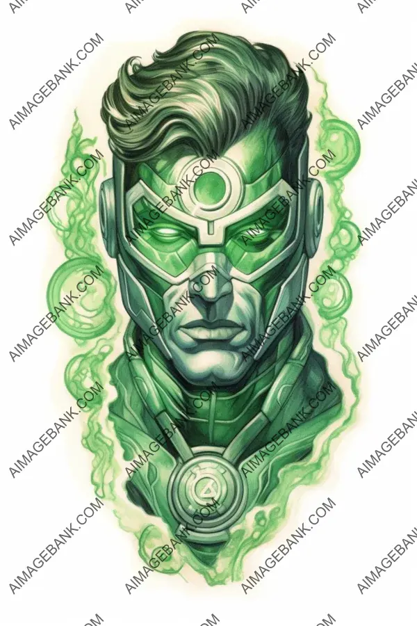 Teresa Sha&#8217;s Unique Green Lantern Tattoo Design