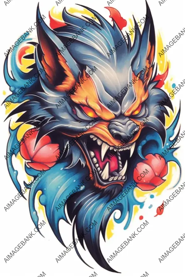 Unique Wolverine Tattoo Artwork