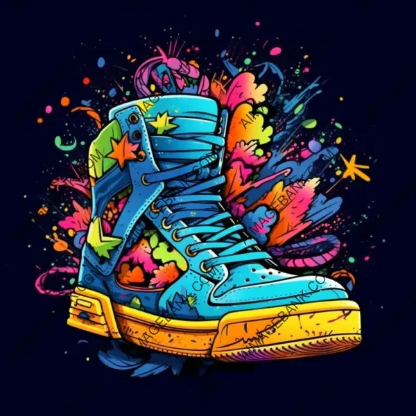 Create Crazy Costume Sneaker Print: Cool T-Shirt Design