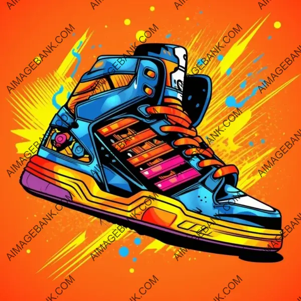 Cool T-Shirt Design: Create Crazy Costume Sneaker Print