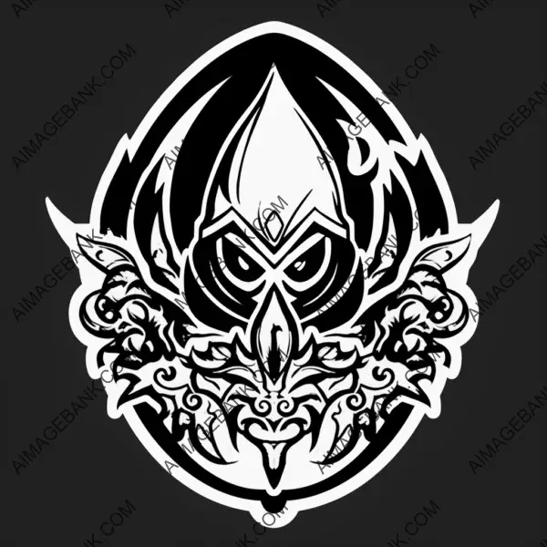 No Shadows Sticker: Simple Black Thief Dagger