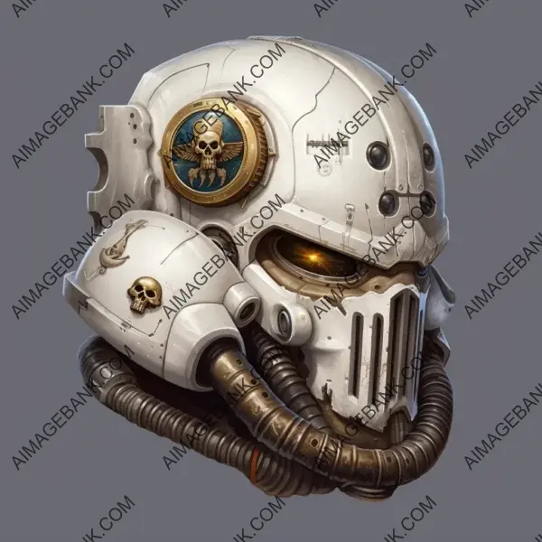 Warhammer 40k: White Scar Marine Helmet