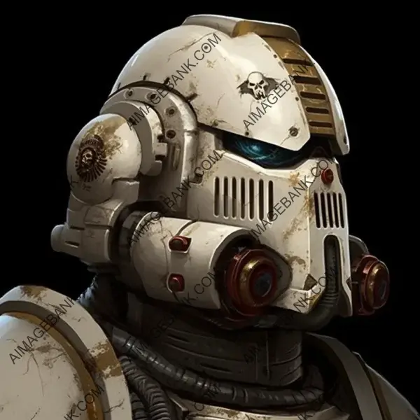 White Scar Marine Helmet: Warhammer 40k