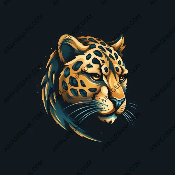 Profiled Roaring Panther Logo in Striking Design