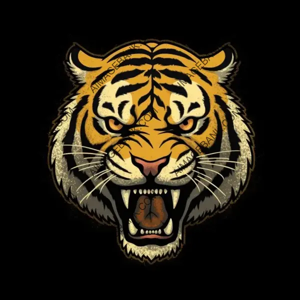 Dynamic Tiger Mascot Logo for Missouri Tigers Football