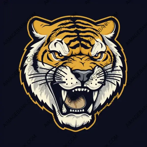 Bold Re-Imagined Tiger Mascot Emblem for Missouri Tigers Football