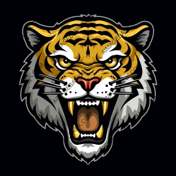 Sleek Tiger Mascot Design for Missouri Tigers Football