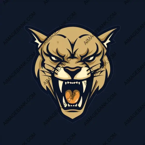 Powerful Puma Head Emblem