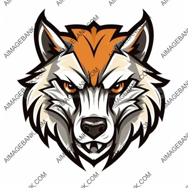 Sleek Wolf Mascot Logo