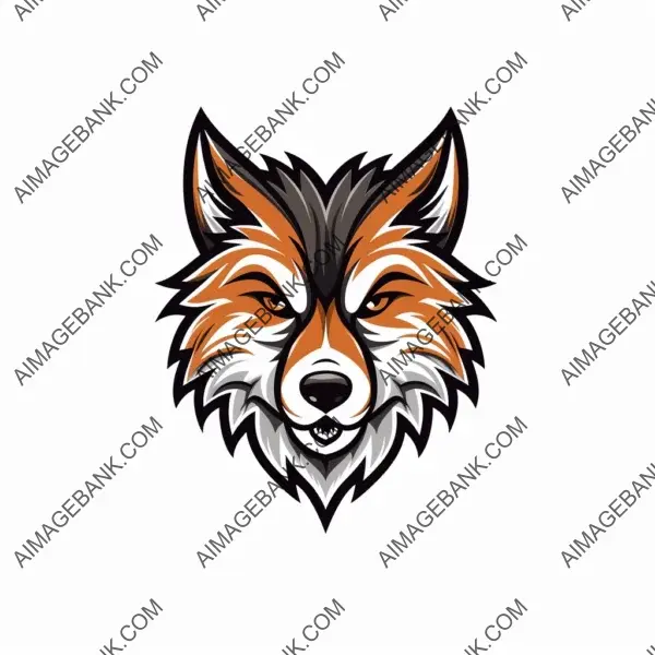 Bold Wolf Graphic Emblem