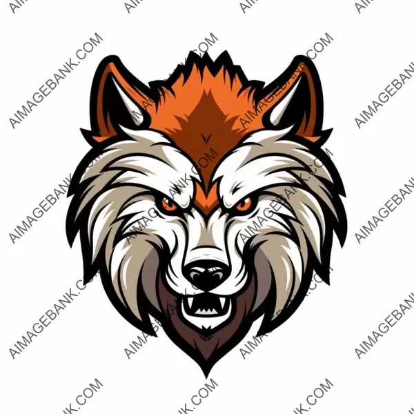 Dynamic Wolf Logo Illustration