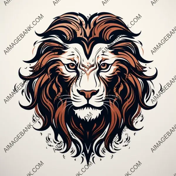 Intricate Leo zodiac sign tattoo, showcasing strength