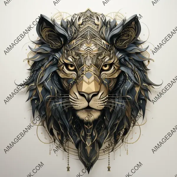 Unique Leo zodiac tattoo, artistic expression