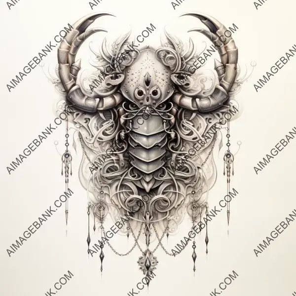 Intense Tattoo: Scorpio Art Design