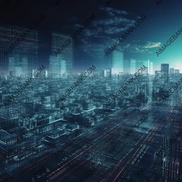 Intriguing Digital Scanning of Futuristic City