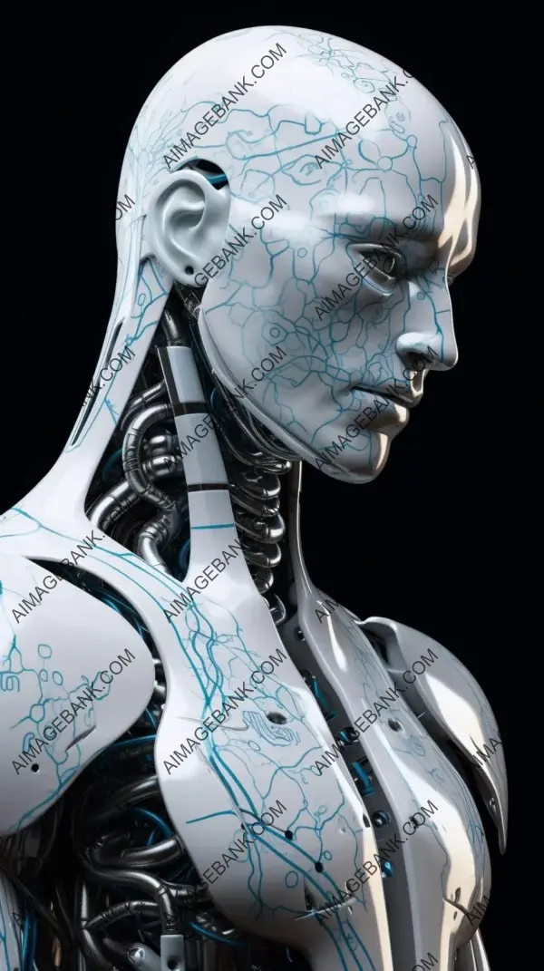 Luminous Circuitry: Etched AC on Humanoid Android