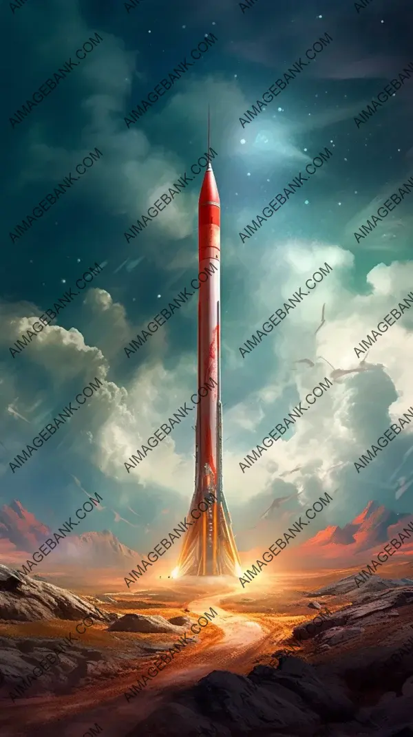 Image Symbolizing Rocket Launch: Exploring Outer Space