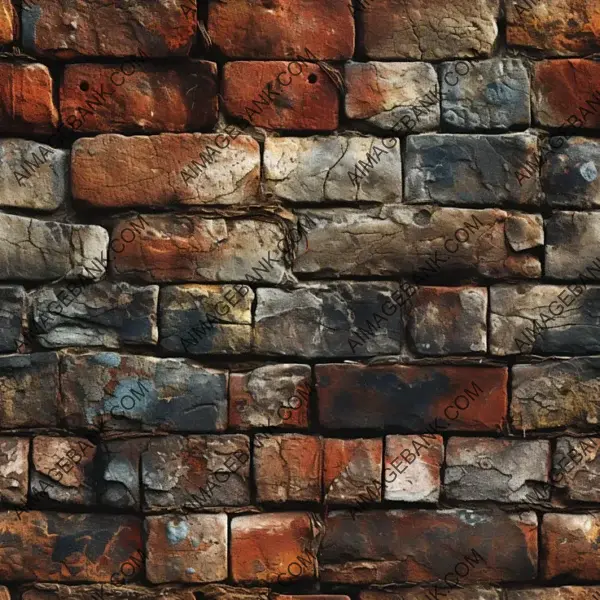 Medieval brick wall background.