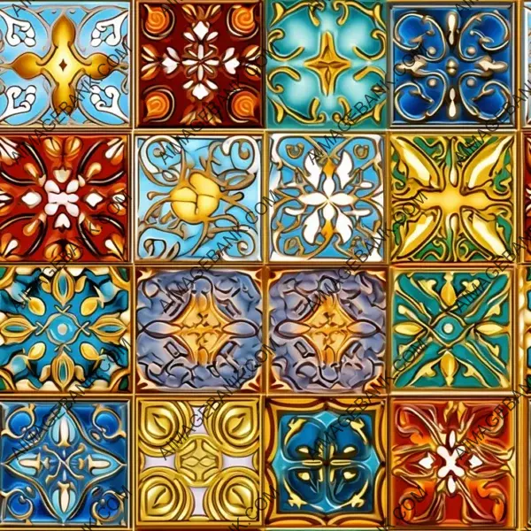 Immerse yourself in a colorful world of Portuguese tiles, where gloss and vibrancy reign supreme.