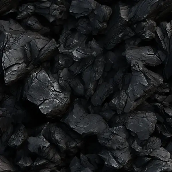 Top-View Coal Burning Texture: Realistic Detail