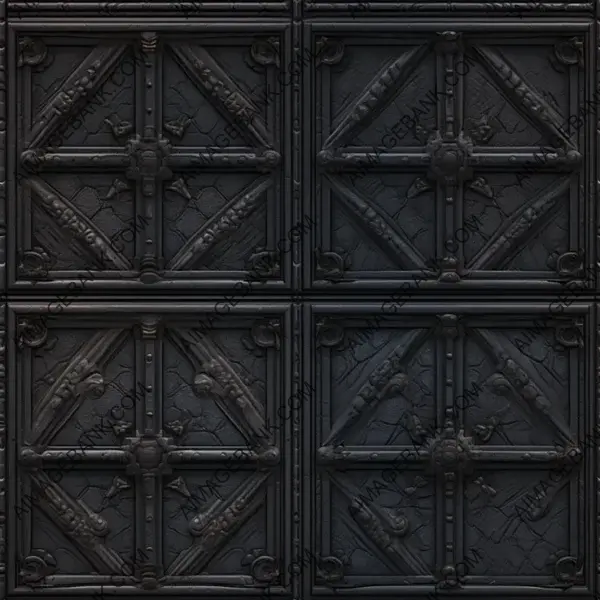 Eerie Dark Gothic Panel Texture