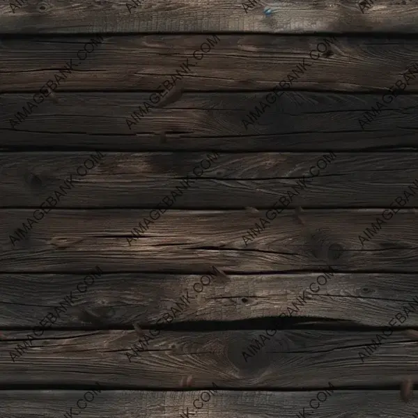 Vintage Dark Log Wood Planks Texture