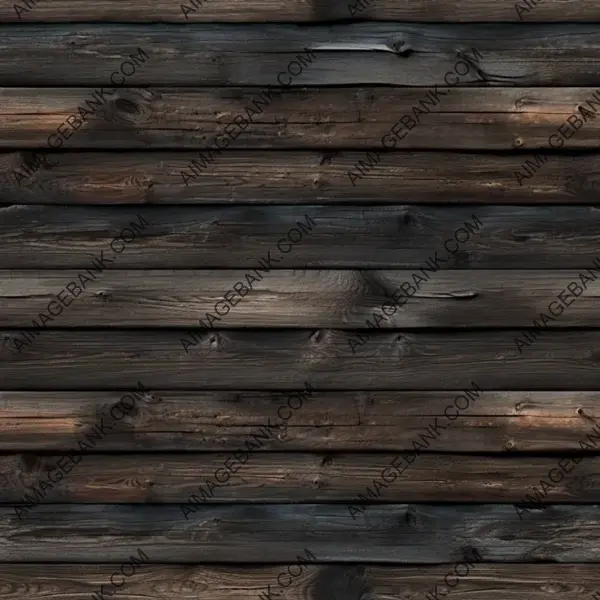 Worn Dark Log Wood Planks Texture