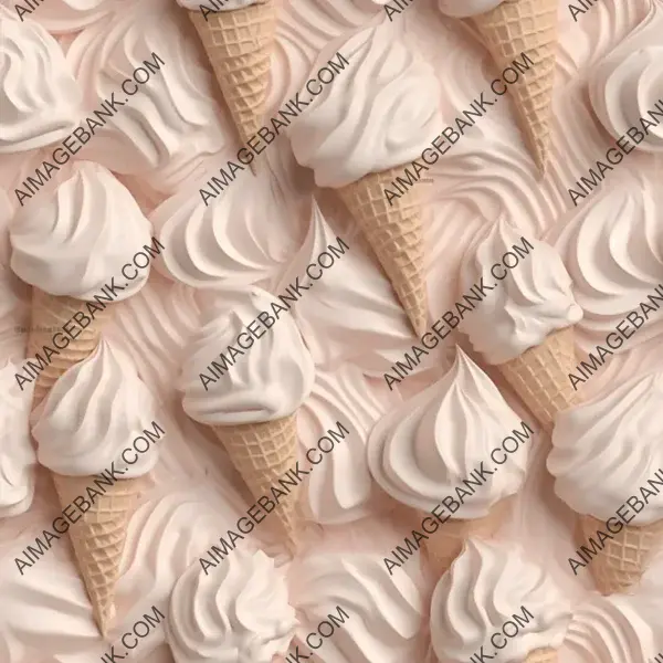 Top View of Ice Cream with Toppings