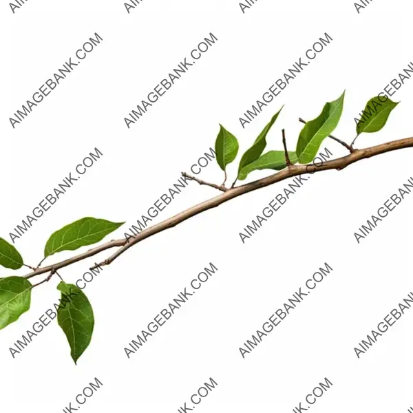 Isolated Long Branch Foliage